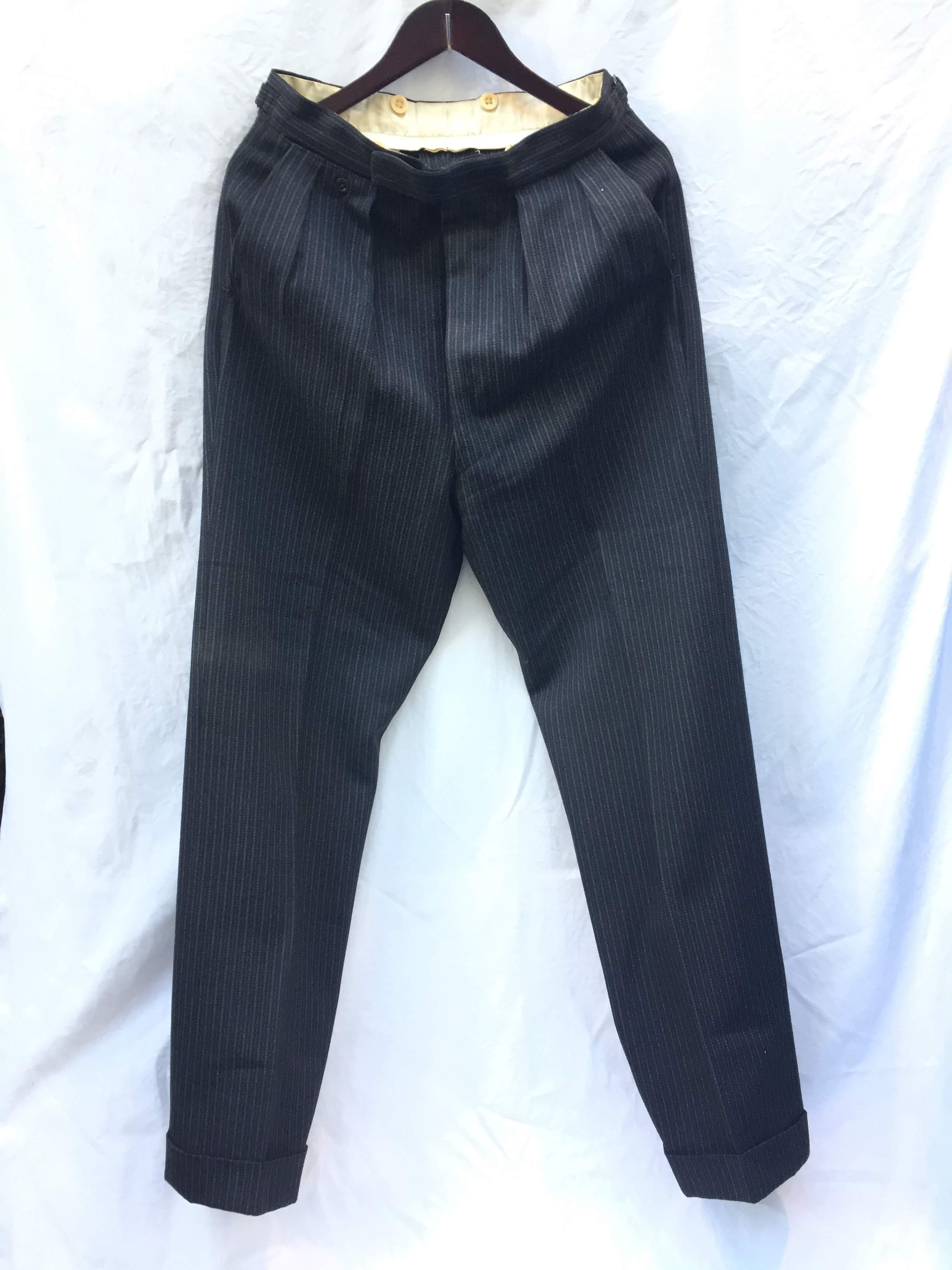 40's〜 Vintage British Wool Trousers Good Condition
