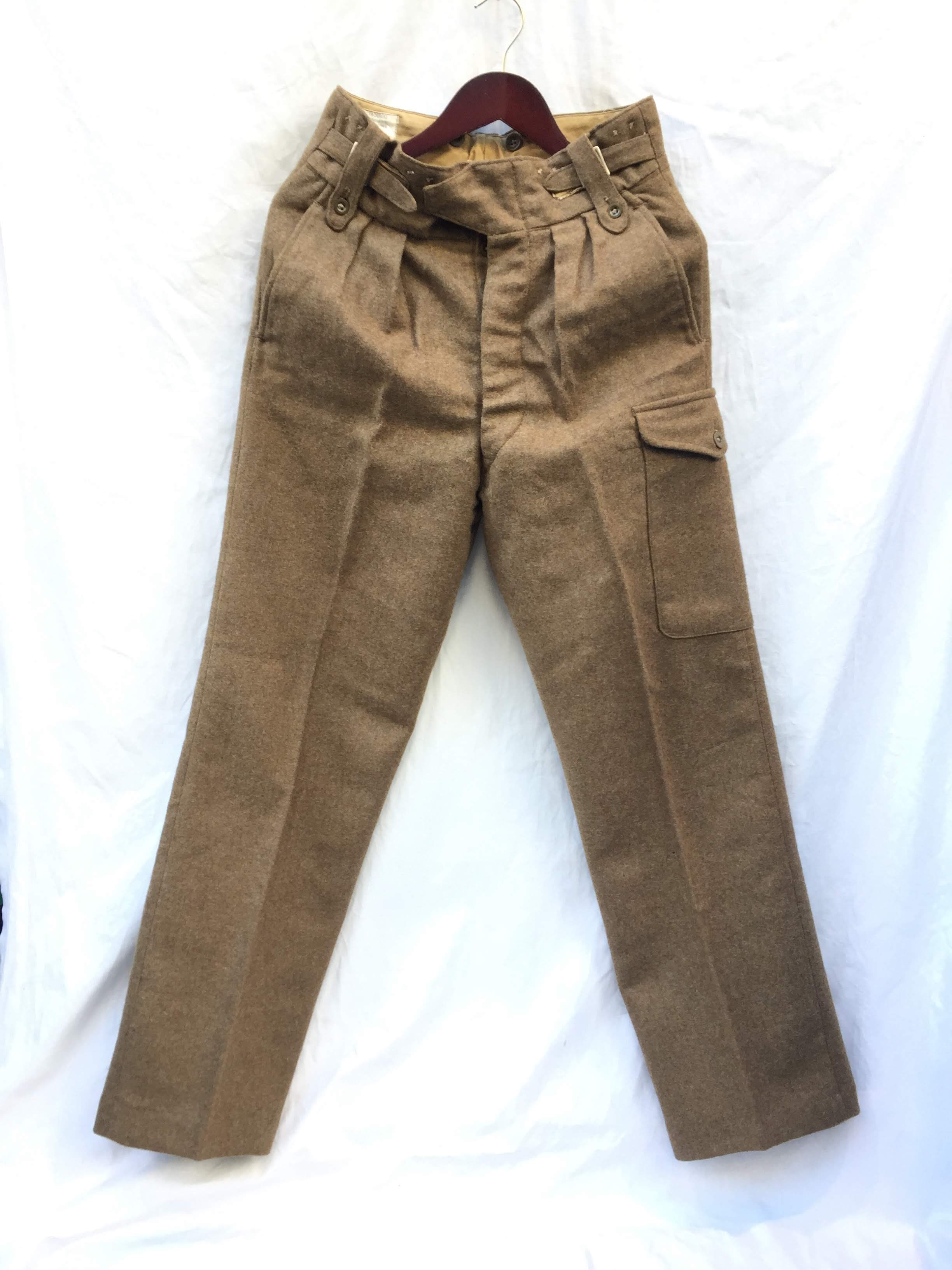 60's Vintage Dead Stock British Army 1949 Pattern Battle Dress Trousers